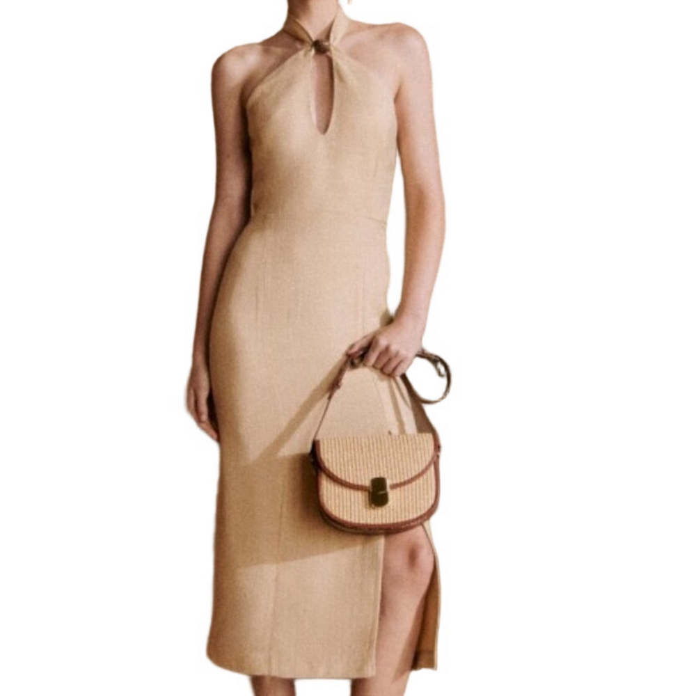 NEW EDITIONS SEZANE Robe Mariama  Beige Clair US Size 2